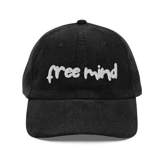 Vintage corduroy Free Mind cap
